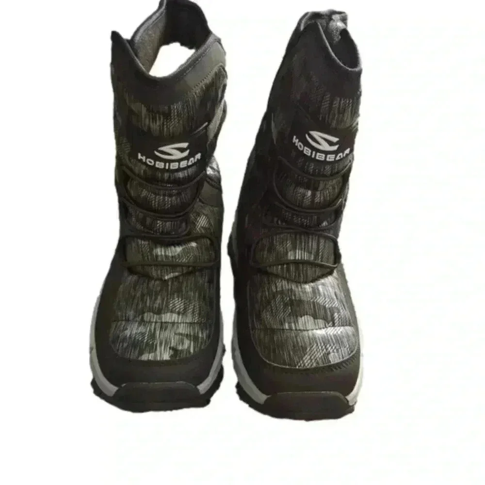 Hobibear Winter Snow Boots Waterproof Outdoor Warm Faux Fur Lined Shoes